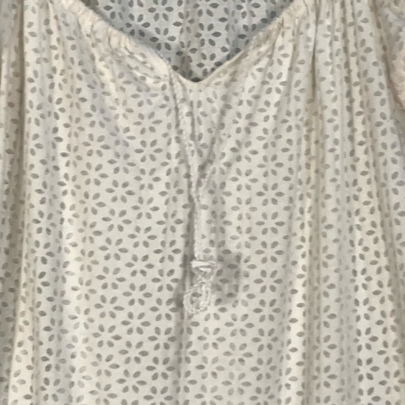 LoftTee Shirt V-neck Sheer Floral Print Blouse size XS - Picture 3 of 5